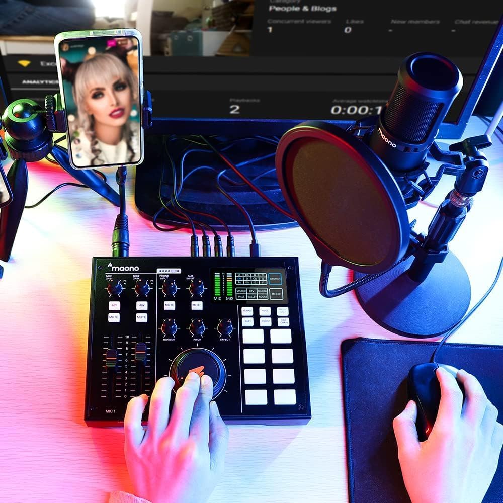 Maono Maonocaster AU-AM100 podcaster-mixer