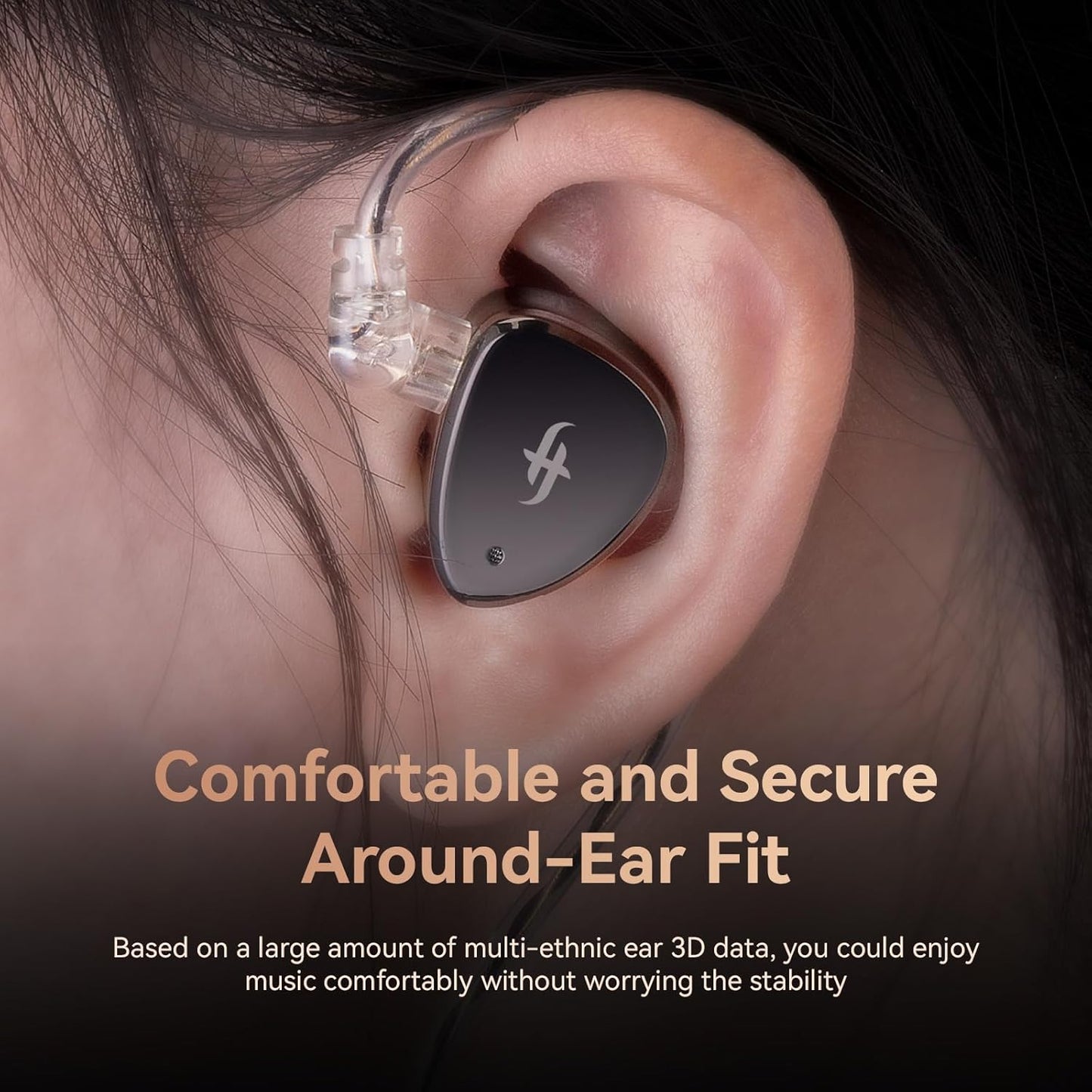 Linsoul SIMGOT EM6L 1DD + 4BA hybride driver in ear monitor, Gaming-oordopjes, hifi IEM-oortelefoon met 3D-geprinte harsbehuizing, afneembare OFC verzilverde kabel voor muzikant en audiofiel