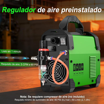 CUT60 PRO Upgrade 60A IGBT Plasmasnijder 240V - Max. 16mm staalsnede, 10mm zuivere snede - Met Digitaal LED-Display, Gemakkelijk te starten & Overbelastingsbeveiliging