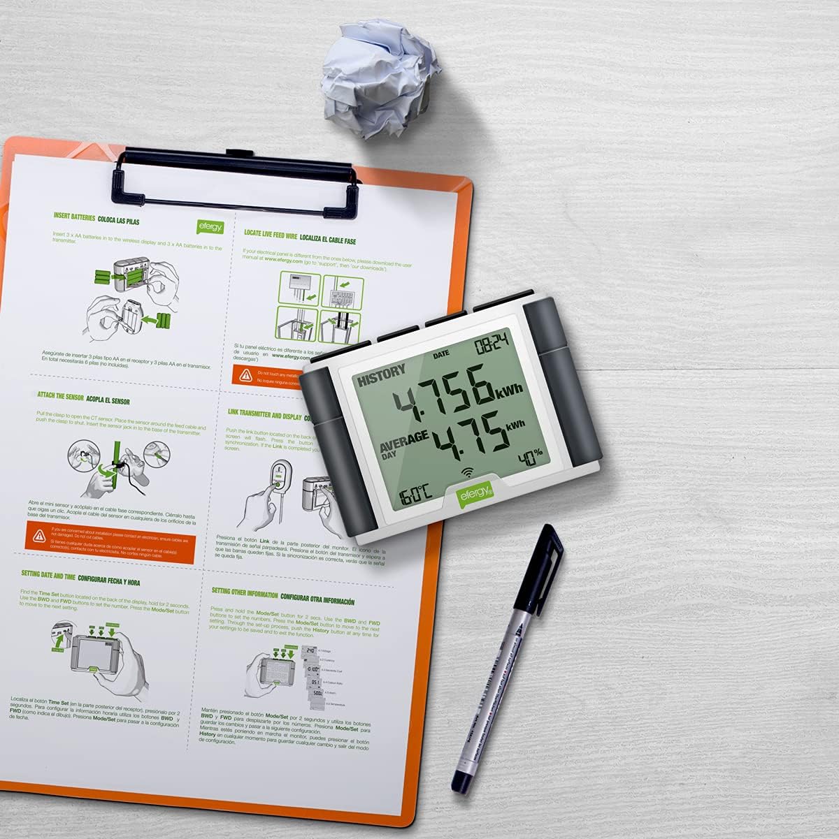 Efergy Technologies ELITE CLASSIC 4.0 energiemonitor voor thuis