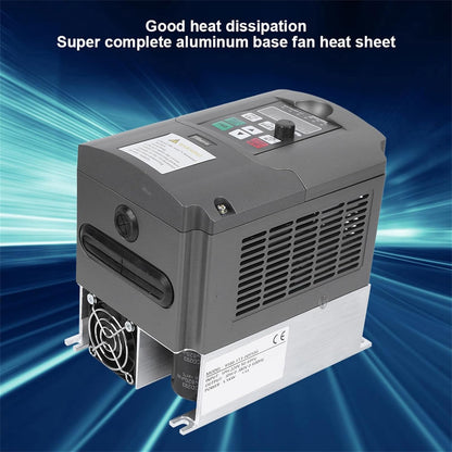 VFD Inverter 220V 5.5KW Eenfase 220V Input 3 Fase 380V Uitgang VFD Converter Variabele Frequentie Drive Motor Controller