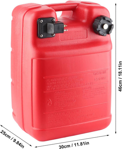 Brandstoftank voor Boot 24 Liter – Buitenboordtank – Benzinetank – Brandstofreservoir – Marine Brandstoftank – Ingebouwd Brandstoffilter – Lekvrije Goed Sluitende Dop
