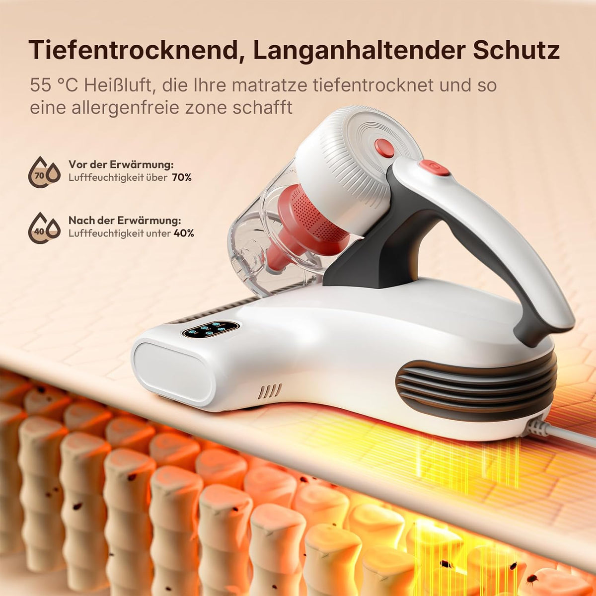 JIGOO J200 Matras Stofzuiger