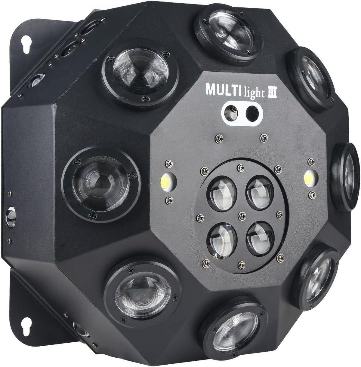 Beweegbaar hoofdlicht, 150 W RGBW 4-in-1 led-DJ-podiumverlichting, DJ-verlichting met oneindige rotatie en geactiveerd geluid, voor bruiloft, DJ-feestjes en live-huis
