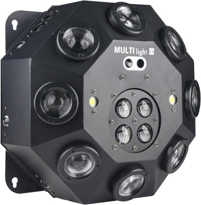 Beweegbaar hoofdlicht, 150 W RGBW 4-in-1 led-DJ-podiumverlichting, DJ-verlichting met oneindige rotatie en geactiveerd geluid, voor bruiloft, DJ-feestjes en live-huis