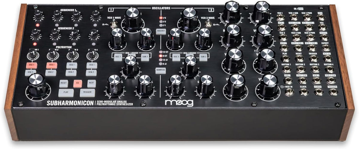 MOOG Subharmonicon Semi-Modulaire Analoge Polyritmische Synthesizer met Dual Sequencer, MIDI en Patch Bay