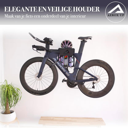 Fiets wandhouder - Fiets muurbeugel - Fiets ophangsysteem - Fietsrek wandmontage - Wandhouder fiets - Fiets ophangen muur - Fiets houder garage - Compact fiets ophangen binnen