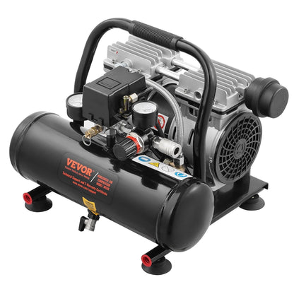 Luchtcompressor – Persluchtcompressor – Olievrije Compressor – Fluistercompressor – Bandenvuller – 4 Liter Tank – 635W Krachtige Motor – 68 dB Stil Geluid