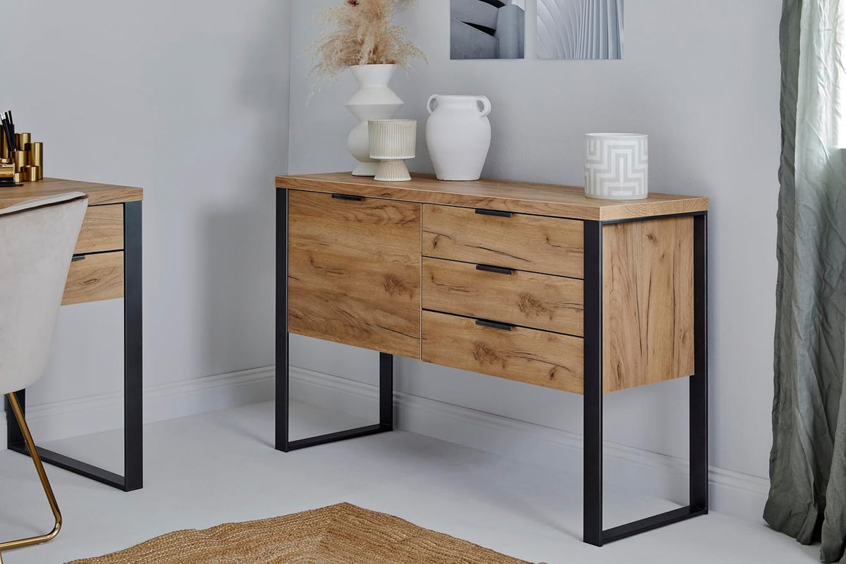 Jahnke Sideboard, Engineered Wood, Kerneiken, One Size