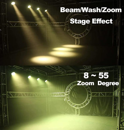 SHEHDS bewegen hoofd licht LED 19x15W RGBW 4 in 1 straal/wassen/zoom effect schermlichten DMX professionele controle zijn geactiveerde DJ verlichting voor Kerstmis discotheek en nachtkast