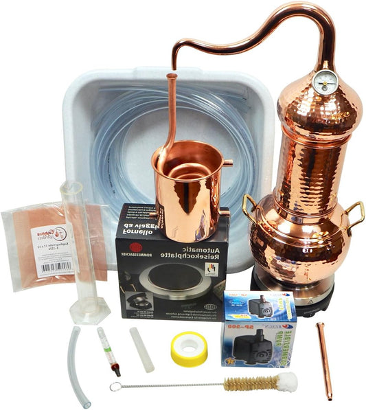 CopperGarden Distilling Kettle Essence Plus - 2 liter Column - Worry-free set - QUORE