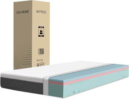 EGO HOME Matras 140 x 200 cm 18 cm hoog H3 koudschuimmatras met 3-laags koudschuim en aan beide zijden te gebruiken, drukontlastend, puntelastisch, ademend, rugvriendelijk, Öko-Tex gecertificeerd