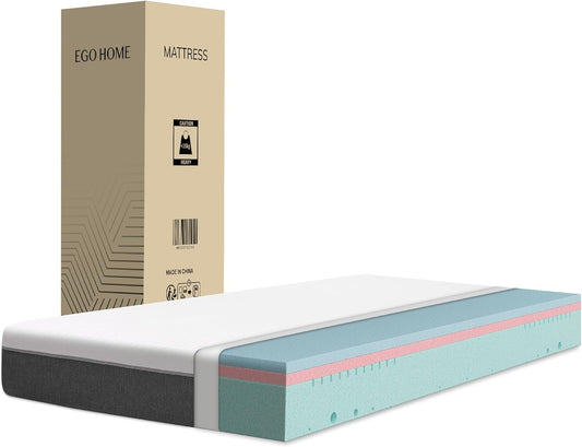 EGO HOME Matras 140 x 200 cm 18 cm hoog H3 koudschuimmatras met 3-laags koudschuim en aan beide zijden te gebruiken, drukontlastend, puntelastisch, ademend, rugvriendelijk, Öko-Tex gecertificeerd