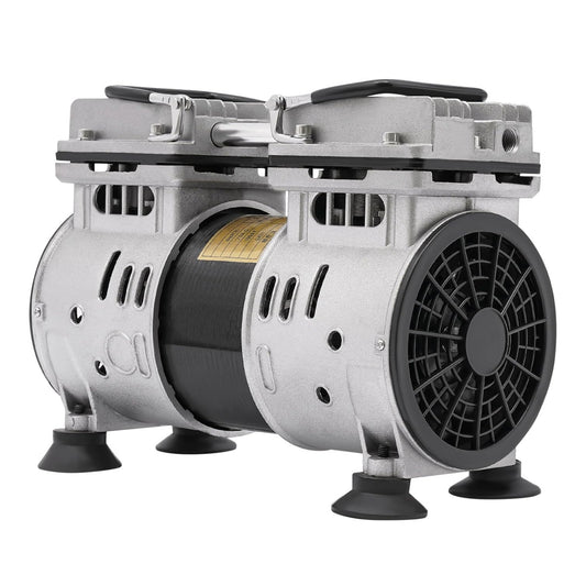 Vacuümpomp – Olievrije Pomp – Laboratoriumpomp – Industriële Vacuümpomp – Suppressiepomp – 550W Krachtige Motor – Fluisterstil 45 dB