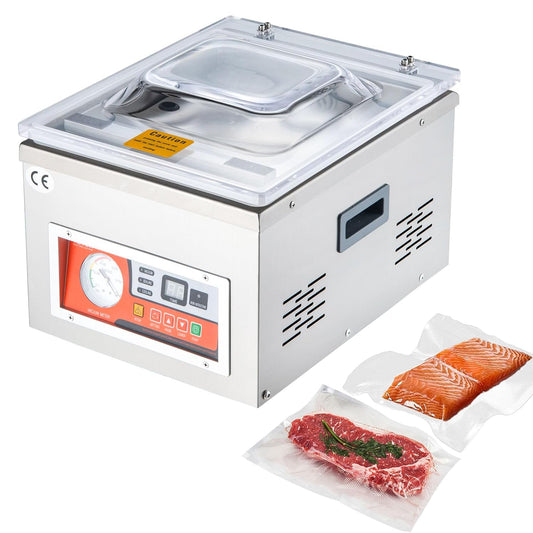 VEVOR Vacuüm-verpakkingsmachine voor levensmiddelen, model DZ-260A 220V 50Hz 180W vacuümmachine voor levensmiddelen, fruit, komkommers, restauratiematerialen, elektronische elementen en zeldzame