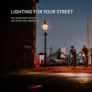 Fietslamp - Fietslicht - Krachtige Fietslamp Voorzijde - 350Lm - 100Lux - 208m Lichtsterkte - StVZO Goedgekeurd - met 3 Lichtstanden - LED - IPX6 Waterdichte - USB Oplaadbare Voorzijde  Licht - Kunststof - 18.4 x 7.9 x 6.2 cm - Zwart