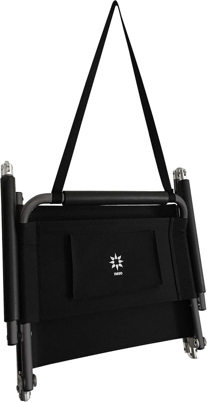 2 Pack Neso XL Beach Chairs, Extra Large, Water Resistant with Shoulder Strap and Slip Pocket - Foldable Thin (Black)