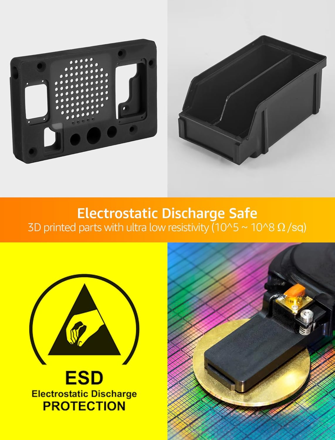 <font dir="auto" style="vertical-align: inherit;"><font dir="auto" style="vertical-align: inherit;">        SuperESD 0.9GPa UL94 V-0 Resin for 3D Printers, Electrostatic Discharge Safe and Flame Retardant Parts, Made in Korea (1000g, Black)       </font><