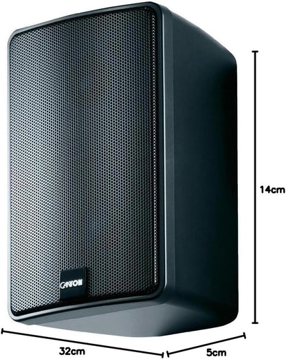 Canton Plus GXL.3 plankluidspreker zwart 120W 40Hz - 26000Hz 1 paar