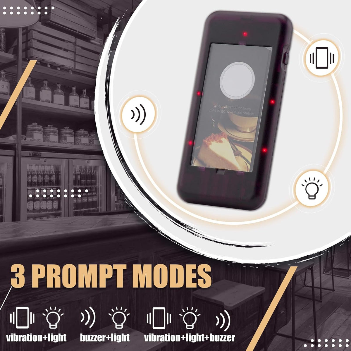 Retekess T111 Pager Restaurant Classic Wireless Guests Call System CE 20 Pager 12H for Restaurant Food Truck Food Court Snack Hospital Pizzeria Church - QUORE