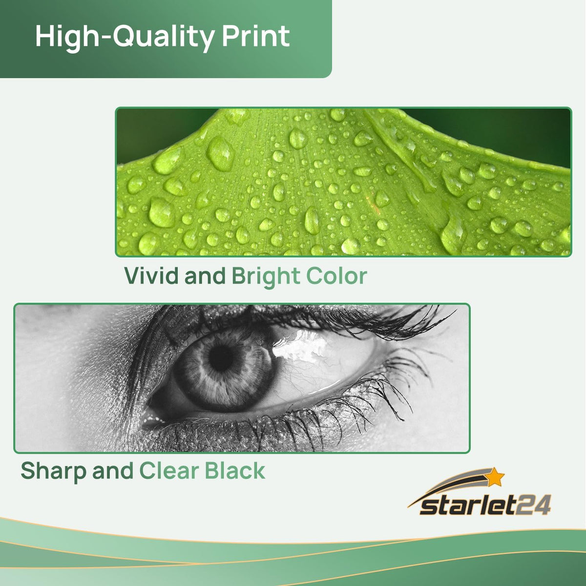 Starlet24 4 x 415 x toner compatibele toner voor HP 415X W2030X W2031X W2032X W2033X met chip als vervanging voor Laserjet Pro MFP M479fdw M479fdn M479fdw M454dw M454dn