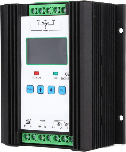 Akozon Wind Solar Controller Digitale Intelligente Controle Wind Solar Regulator 12V 24V 600W Professionele Accessoires