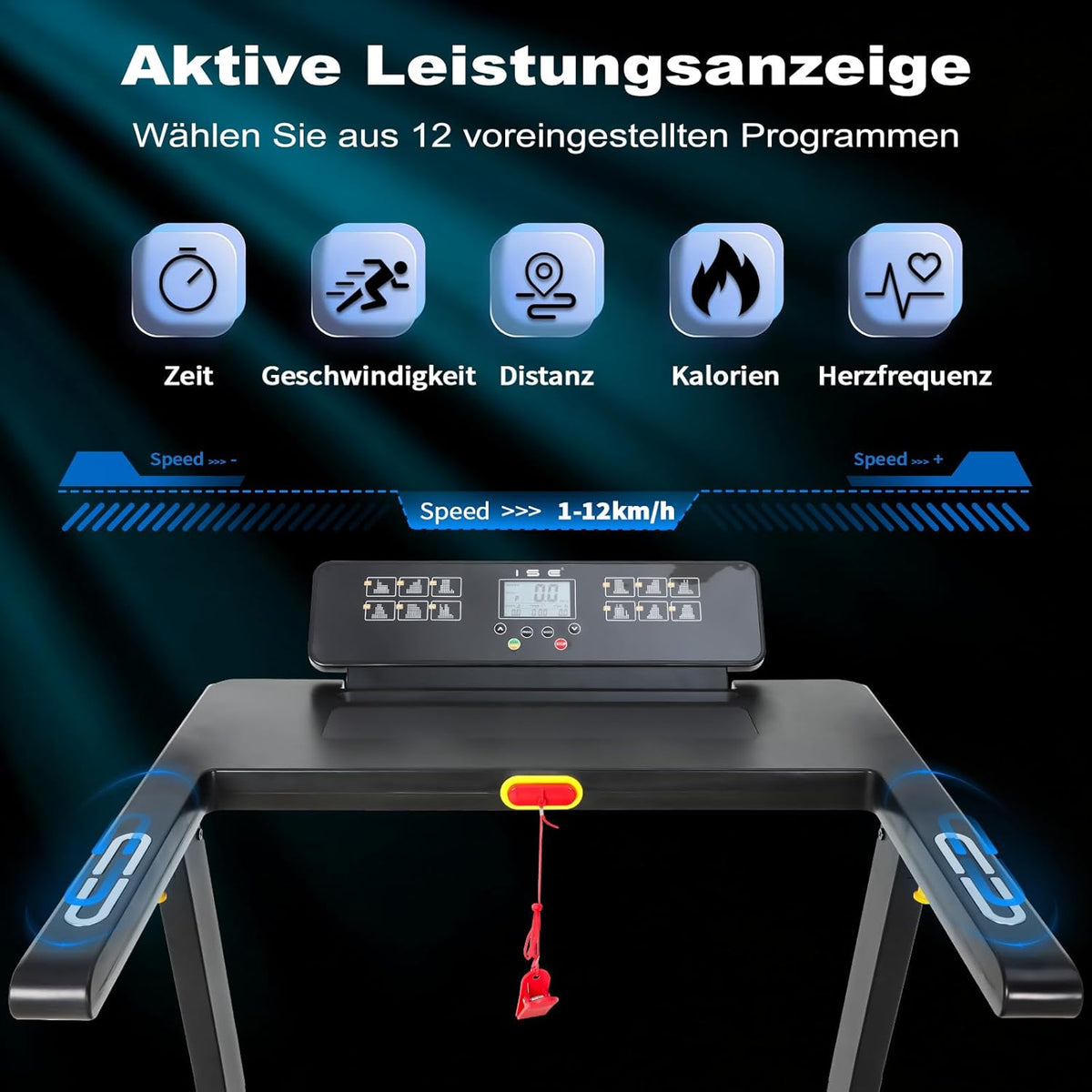Loopband – Treadmill – Hardloopband – Wandelband – Fitnessband – Inklapbaar – Stille Motor – LCD-Display