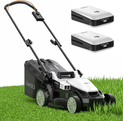 Accugrasmaaier – Elektrische Grasmaaier – Duwmaaier – Maaier – Tuingereedschap – Borstelloze Motor – 37 cm Maaibreedte met 40L Opvangbak
