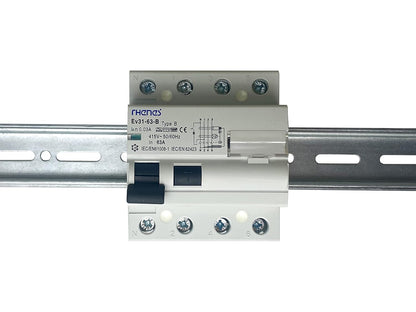 EV Expert 3Y-16HW-167R Aardlekschakelaar, bescherming tegen elektrische schokken, IP20, 25-63A, gelijkstroom, kortetermijnvertraging, wit