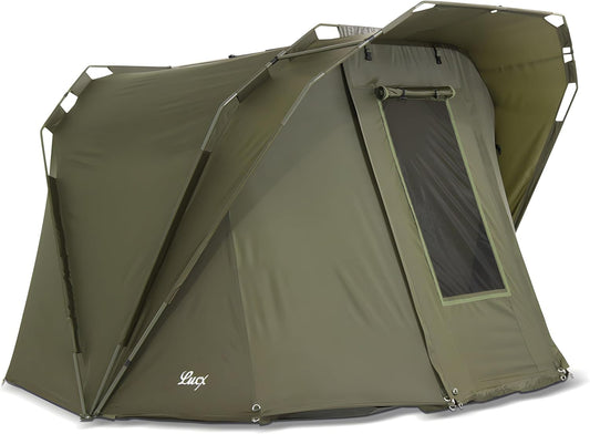 Lucx® Coon Karpertent voor 2 personen, vistent bivvy tent voor 1 tot 2 personen, Carp Dome, 10.000 mm