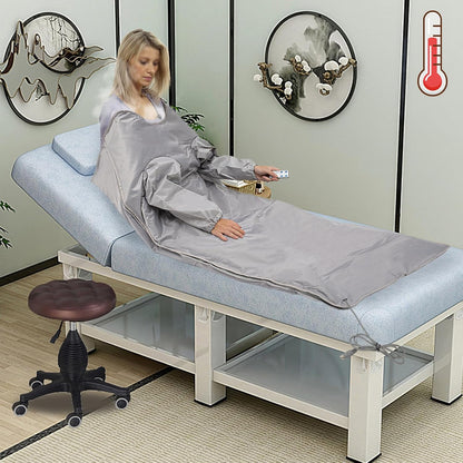 Infrarooddeken – Infraroodsaunadeken – Warmtedeken – Sauna deken – Wellnessdeken – 2-Zone Temperatuurregeling 35-80°C – Automatische Uitschakeling & 5-Lagen Oxford Materiaal - QUORE