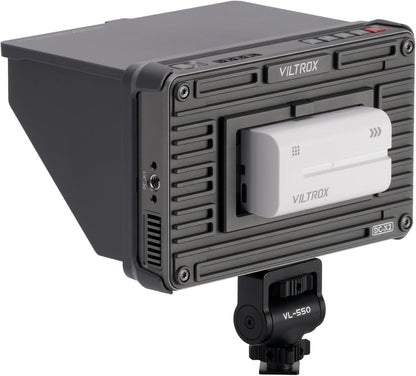 VILTROX 2000Nits Videofeld-monitor, 15,2 cm (6 inch), 4Kp30 HDMI op camera, monitor, Full HD, 1920 x 1080, videobewakingstools voor vlogger (DC-X2)