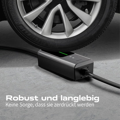 Type 2 oplaadkabel Schuko 3,68 kW | 6-16 A | 5 m, 1-fase EV oplader met bestuurbaar digitaal display, IP65 voor elektrische auto's IEC 62196-2 PHEV