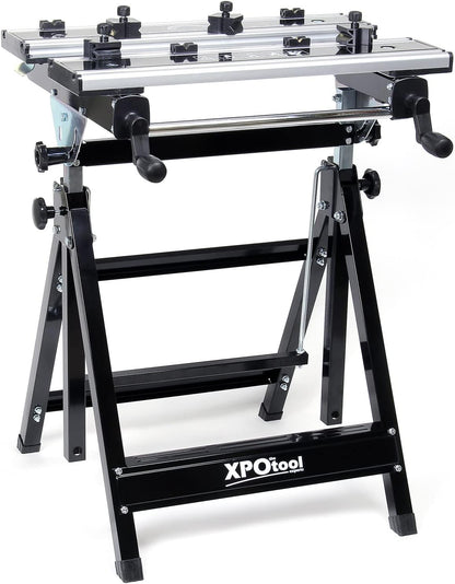 Wiltec mobiele werkbank tot 100 kg – inklapbare werktafel – verstelbare hoogte 77-107cm – kantelen