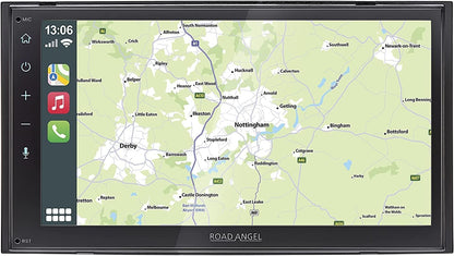 Road Angel RA-X621BT Autoradio met Apple Car Play, Android Auto, 7 Inch Capacitief Touchscreen, Bluetooth, Spotify, WAZE, Sat Nav, Zwart