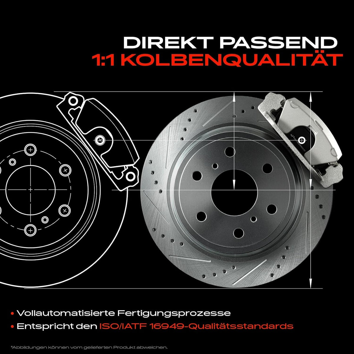 Frankberg 1 x remklauw achteras links compatibel met Leaf ZE1 Electric Qashqai II SUV J11 J11 X-Trail T32 T32R T32RR vervanging # 440114CA0B