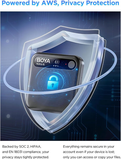 Boya AI Voice Recorder (zwart)