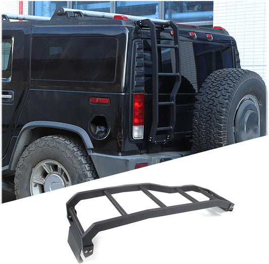 PIUGILH Auto Aluminium Roof Rack Ladder, achterruit Ladder voor kreeft H2 2003-2009 Exterior Accessories