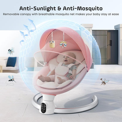 BlundiQue Pink Bouncer for Babies, Lamb, Grey, Soft and Lined - QUORE