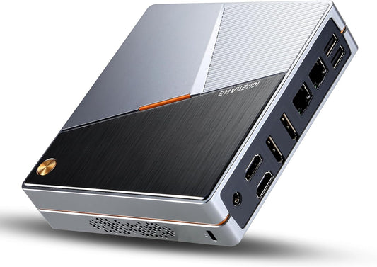 HISTTON Mini PC, Intel N100 (up to 3.4GHz) 4C/4T, Mini Desktop PC, 16G DDR5 500GB SSD, Triple Display 4K UHD HD/Wi-Fi6/BT5.2/RJ45/WOL/Auto Power On (Intel N100) - QUORE