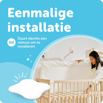 CuboAi Sleep Sensor Pad - Real-time baby microbeweging tracking & bewegingsdetectie met proactieve AI babyveiligheidswaarschuwingen, contactloos | Moet worden gecombineerd met CuboAi slimme babyfoon