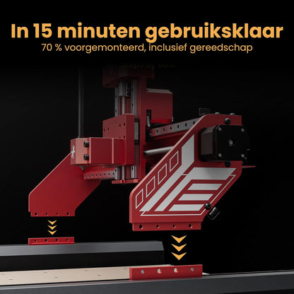 ATOMSTACK C4 Pro CNC-freesmachine, 4-assige ondersteuning, 200 W spindel, CNC-frees- en graveermachine, 420 x 420 mm werkbereik, offline bediening, voor hout, kunststof, aluminium, messing
