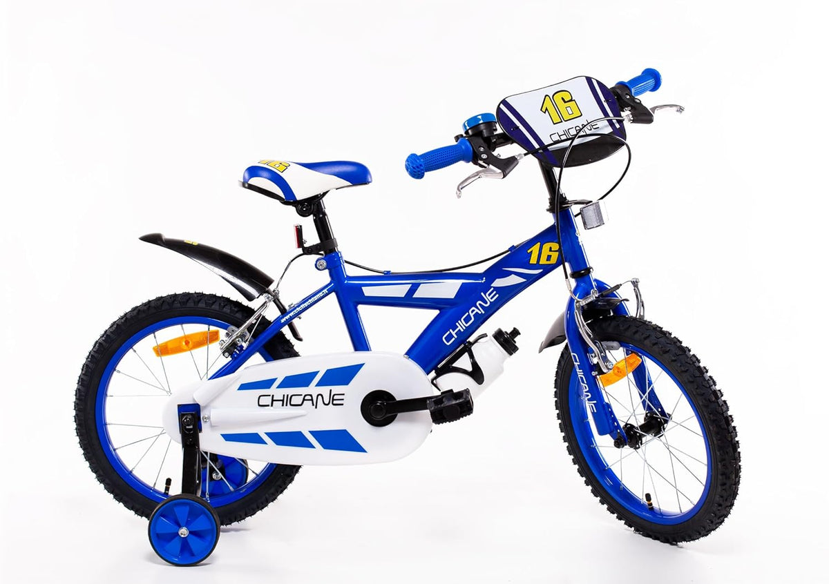 SCH Chicane fiets, kinderfiets, blauw, 16 inch