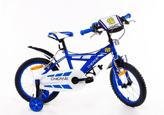 SCH Chicane fiets, kinderfiets, blauw, 16 inch