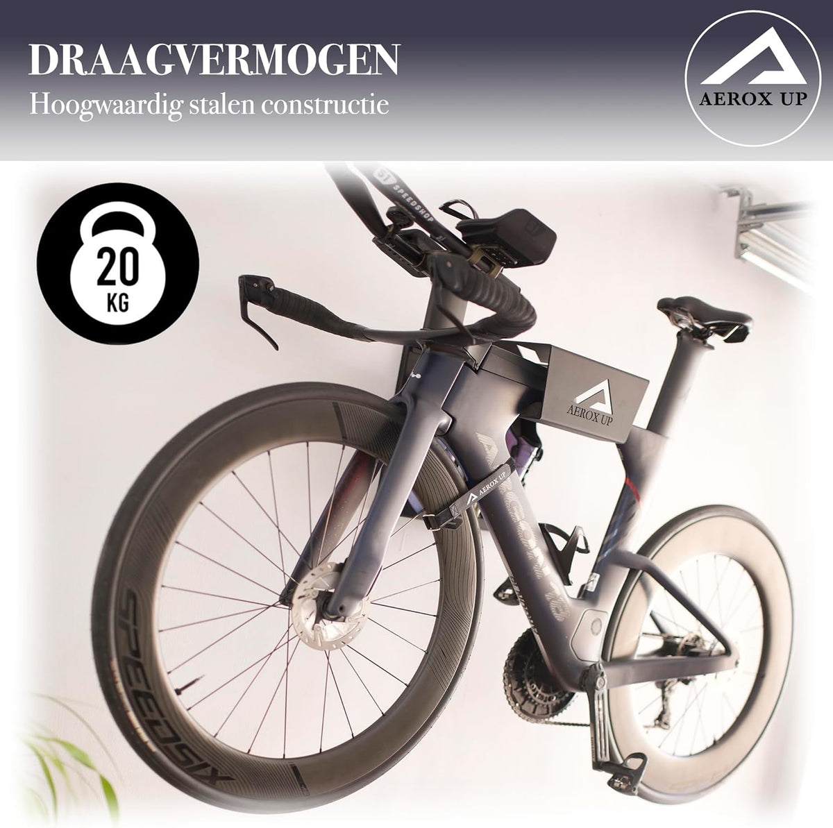 Fiets wandhouder - Fiets muurbeugel - Fiets ophangsysteem - Fietsrek wandmontage - Wandhouder fiets - Fiets ophangen muur - Fiets houder garage - Compact fiets ophangen binnen