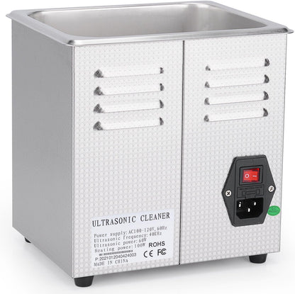 Ultrasone Reiniger – Ultrasoon Reinigingsapparaat – Ultrasoon Bad – Schoonmaakbad – Laboratorium Reiniger – 2 Liter Inhoud – Digitale Timer en Instelbare Temperatuur