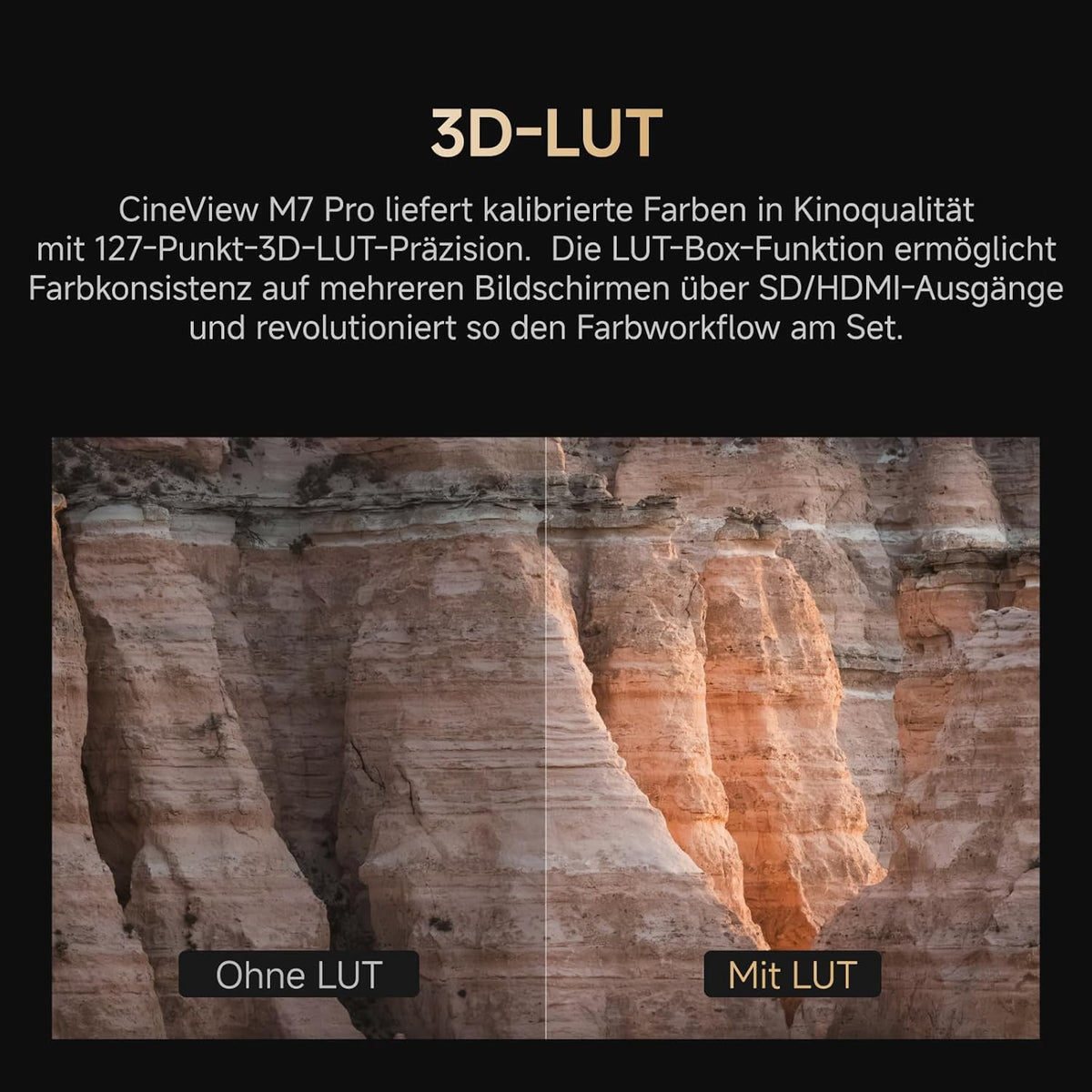 Accsoon CineView M7 Pro 7" 4K60 Camera Field Monitor & Dual-Band Transmitter & Receiver met SDI/HDMI, LUT-ondersteuning, Live Streaming, Touchscreen, 3-in-1 Draadloos Videosysteem voor Filmmaken