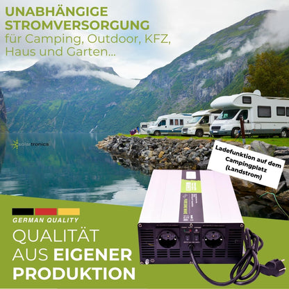 solartronics spanningsomvormer USV 12V NPS 1500/3000 Watt zuivere sinus UPS inverter