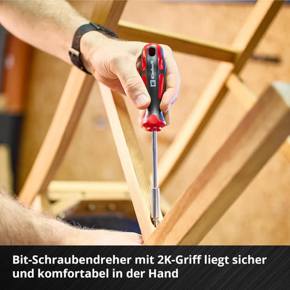 Einhell mechanische gereedschapskoffer, e-case, 201-delig (multifunctioneel, set, steeksleutels, e-case-systeem)