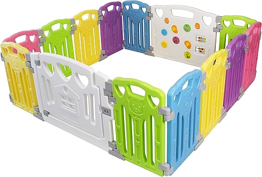 Gupamiga Baby playpen, playpen Safety Activity Center for Indoor and Outdoor 150 x 180 cm PLP-WL071-12 - QUORE